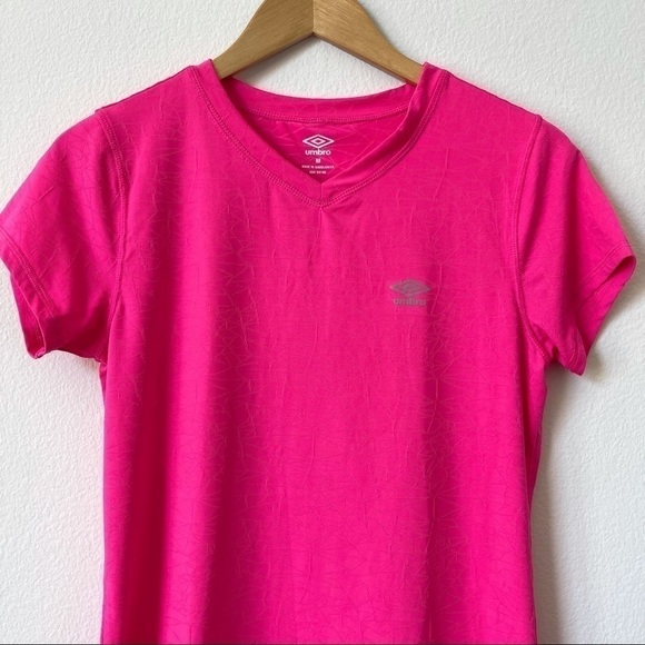 UMBRO Hot Pink Activewear Work Out Tee Shirt M - Picture 3 of 9